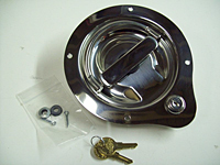 Stainless Steel Flush Latch Assembly D-Ring w/Lock Cabinet Door Locks
