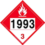 Dot 1993 Decal combustible (w/white triangle)