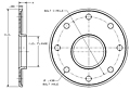 Dimensions of Allegheny Coupling Steel Flanges (Eccentric)