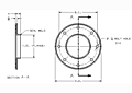 Dimensions of Allegheny Coupling Steel Flanges (Concentric)