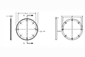 Dimensions of Allegheny Coupling Aluminum & Steel Flanges (Blind)