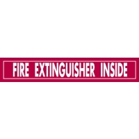 Decal Fire EXT inside 10 x 1-3/4 in. & 16 x 2-1/4 in.