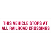 Railroad X-ing Decal 6 x 21 in. Non-Reflective
